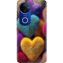 Senada Vivo V50 5g (V2427) Kılıf Desenli Baskılı Tpu Rubber Kapak Silikon Fluffy