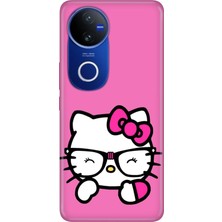Senada Vivo V50 5g (V2427) Kılıf Desenli Baskılı Tpu Rubber Kapak Silikon Kitty/go