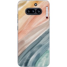TechTree Nothing Phone (4A) Uyumlu Modern Renk Paleti Baskılı Silikon Kılıf