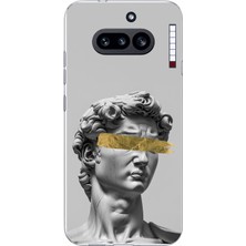 TechTree Nothing Phone (4A) Uyumlu Modern Hellenistik Davut Baskılı Silikon Kılıf