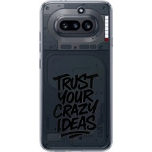 TechTree Nothing Phone (4A) Uyumlu Crazy Trust Baskılı Silikon Kılıf