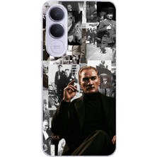 TechTree Vivo V70 Fe Uyumlu Mustafa Kemal Atatürk Kolajları Baskılı Silikon Kılıf