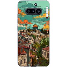 TechTree Nothing Phone (4A) Uyumlu Özgür Filistin ve Kubbetüs Sahra Baskılı Silikon Kılıf