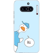 TechTree Nothing Phone (4A) Uyumlu Merhaba Ördek Baskılı Silikon Kılıf