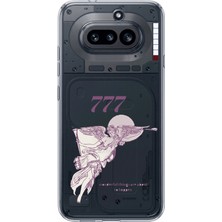 TechTree Nothing Phone (4A) Uyumlu 777 Melek Tasarımlı Baskılı Silikon Kılıf