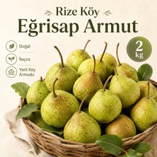 Blacksea Organics Rize Köy Eğrisap Armudu 2 kg | Doğal Yerli Armut | Dalından Taze |