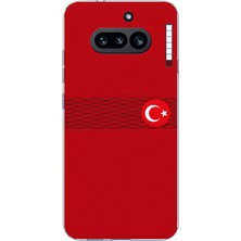 TechTree Nothing Phone (4A) Uyumlu Türk Milli Takım Izgara Desenli Forma Baskılı Silikon Kılıf