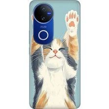 Senada Vivo V50 5g (V2427) Kılıf Desenli Baskılı Tpu Rubber Kapak Silikon Eller Yukarı
