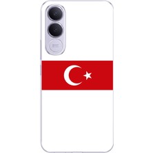 TechTree Vivo V70 Fe Uyumlu Türk Milli Takım Beyaz Forma Baskılı Silikon Kılıf