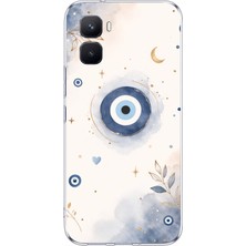 TechTree Infinix Gt 50 Pro Uyumlu Şans Getiren Nazar Tasarımı Baskılı Silikon Kılıf