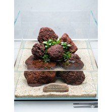 Ecd Concept Turuncu Lava Kayası 5 Adet 5-9 cm Akvaryum Taşı Dekor Süsü Bahçe Peyzaj Kayası
