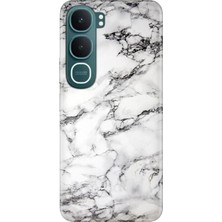Nurdic Vivo Y31 5g (V2521) Uyumlu Kılıf 0.4mm Lazer Kesim Silikon Kapak Banyo Mermer