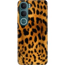 Nurdic Vivo Y31 5g (V2521) Kılıf 0.4mm Lazer Kesim Silikon Kapak Leopar Kürk