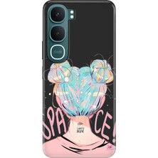 Nurdic Vivo Y31 5g (V2521) Uyumlu Kılıf 0.4mm Lazer Kesim Silikon Kapak Uzaydan Gelen Kız
