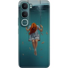 Nurdic Vivo Y31 5g (V2521) Kılıf 0.4mm Lazer Kesim Silikon Kapak Aşk Acısı
