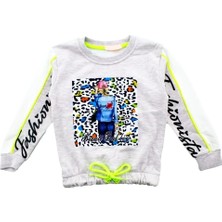 Elada Moda Fashionista Yazılı Baskılı Kız Çocuk Sweatshirt