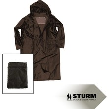 Sturm Mil-Tec Siyah Su ve Rüzgar Geçirmez Kapüşonlu Outdoor Yağmurluk