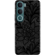 Nurdic Vivo Y31 5g (V2521) Uyumlu Kılıf 0.4mm Lazer Kesim Silikon Kapak Mandala Gül