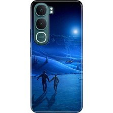 Nurdic Vivo Y31 5g (V2521) Uyumlu Kılıf 0.4mm Lazer Kesim Silikon Kapak Cold Love