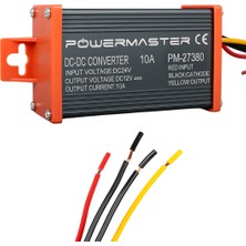 Xtechnx Powermaster PM-27380 24V Dc / 12V Dc 10 Amper Oto Konvertör KOD:27380