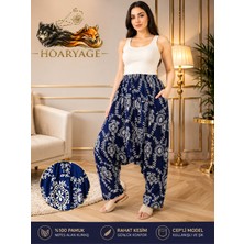 Hoaryage Otantik Köy Şalvarı %100 Pamuk Viskon Çiçek Desenli Rahat Kesim Ağlı Kadın Şalvarı 38BEDEN 100 kg