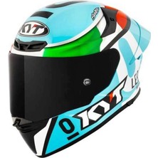 Kyt Tt-Revo Leopard Edition Tricolore Kapalı Kask