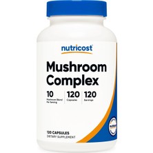 Nutricost Mushroom Complex 10\'u 1 Arada 120 Kapsül