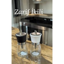 Empressco Dökmeli Toz Şekerlik - 2 Li Cam Dökme Toz Şekerlik