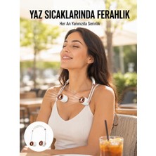 Cm Store USB Şarjlı Katlanabilir Boyun Fanı | 3 Kademeli Sessiz ve Taşınabilir Tasarım Yeni Nesil