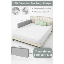 Miralay Yeni Nesil Yatak Bariyeri 120 cm Gri - Boyalı