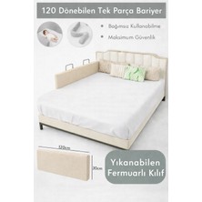 Miralay Yeni Nesil Yatak Bariyeri 120 cm Bej - Boyalı