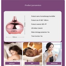 Uravas Store Hava Nemlendirici Parlak Gold Aromatik Oda Kokusu 550 ml Kahve Aroma Difüzörü Buhar Nemlendırıcı
