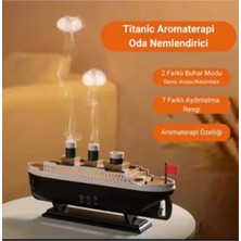 Uravas Store Titanic Gemi Hava Nemlendirici Işıklı Fonksiyonlu Buhar Makinesi Kumandalı