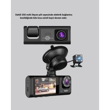 Uravas Store Full Hd Üç Kameralı Araç Kamerası 170° Geniş Açılı ve Park Destekli