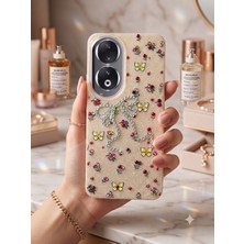 TechTree Honor 90 Taşlı Desenli Fiyonk Silikon Kılıf