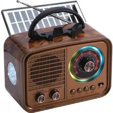 Everton RT-677 Solar Şarjlı Radyo Nostalji Fenerli