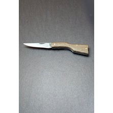 Depo Trend Depotrend Tüfek Formunda Özel Üretim 4034 Çelik Ahşap Çakı (18 Cm)
