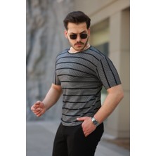 Pomeya  Erkek Petek Desenli Kısa Kollu T-Shirt