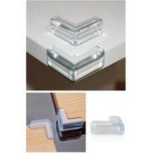 Uravas Store 8 Li Masa Sehpa Köşe Koruyucu Silikon- Çocuk Koruma Aparatı