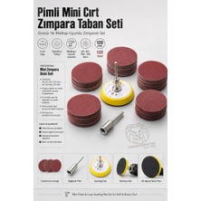 Transformacion Pimli 50MM Cırt Zımpara Taban Seti 124 Parça Matkap ve Gravür Uyumlu Profesyonel Hobi Seti 722610