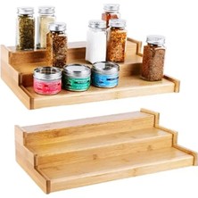 Empressco 3 Katlı Bambu Stand Organizer, Baharatlık Düzenleyici