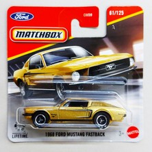 Matchbox 1968 Ford Mustang Fastback ( Gold Chrome Model Araba )