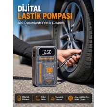 Uravas Store 150 Psı Kablosuz Dijital Ekranlı Taşınabilir Araç Lastik Pompası