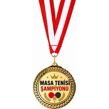 Lili Hediyelik Masa Tenisi Şampiyonu 10'lu Madalya - Madalya Yaptırma, Altın Renkli Madalya, Başarı Madalyaları, Kişiye Özel Madalya