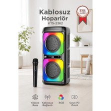 Torima Bluetooth Hoparlör Mikrofonlu Kablosuz Taşınabilir Speaker KTS-2362 Siyah