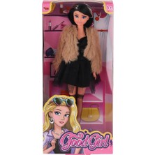 NW NessiWorld WG-115519-20 Kürk Ceketli Elbiseli Bebek 29 cm  -Vardem Oyuncak