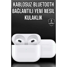 My Best Store Bluetooth Kulaklık 3.nesil Kablosuz Uzun Pil Ömrü Dokunmatik Kontrol Yeni Nesil