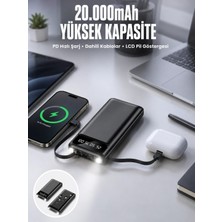 My Best Store Powerbank 20.000 Mah Dijital Göstergeli LCD Ekran Uzun Pil Ömrü Yeni Nesil
