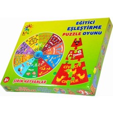 NW NessiWorld Şirin Hayvanlar Ingilizce Eğitici Puzzle