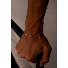 Ricco Jewellery 925 Ayar Gümüş Old Money Geçme Küp Bileklik